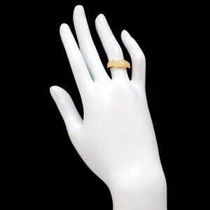 VALENTINO Diamond 0.56ct Ring 18K Yellow Gold 750 Size6.25-6.5(US) 90270063